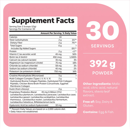 Mirabella™ GLP-1 Support Powder — Creatine + Collagen