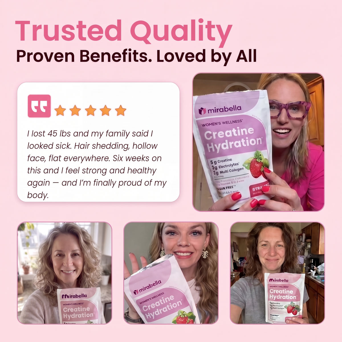 Mirabella™ GLP-1 Support Powder — Creatine + Collagen