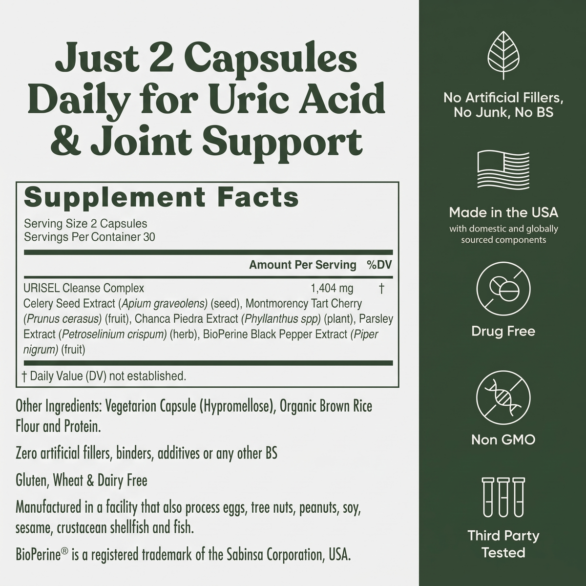 Urisel® Uric Acid Cleanse Capsules